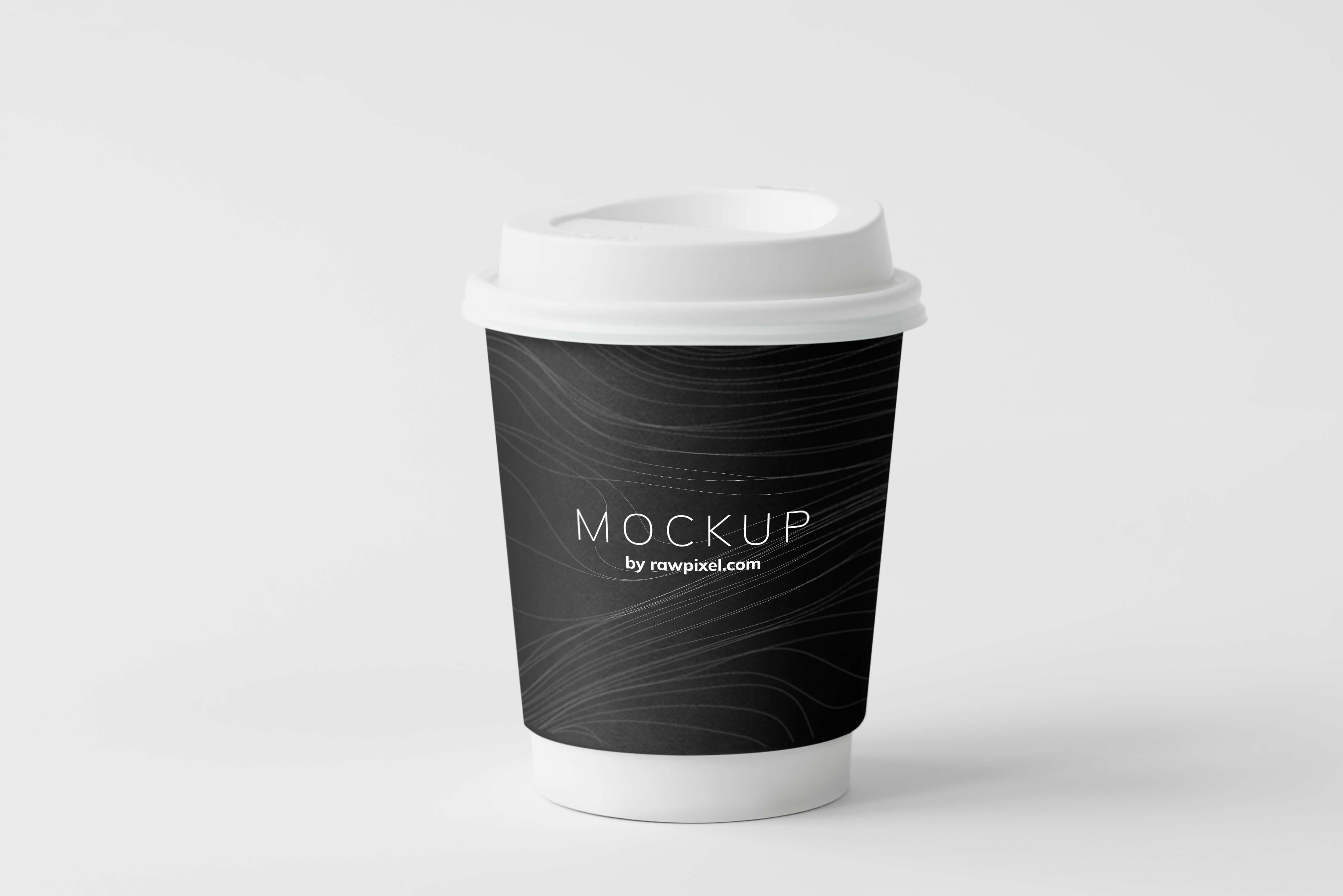 Mockup image of a glass