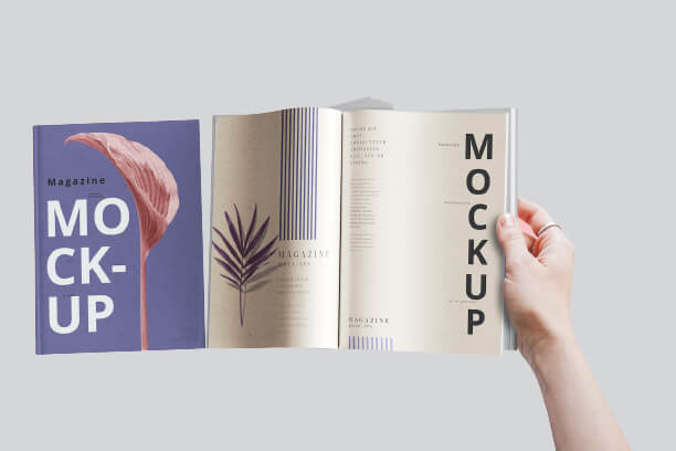 Mockup image of a book
